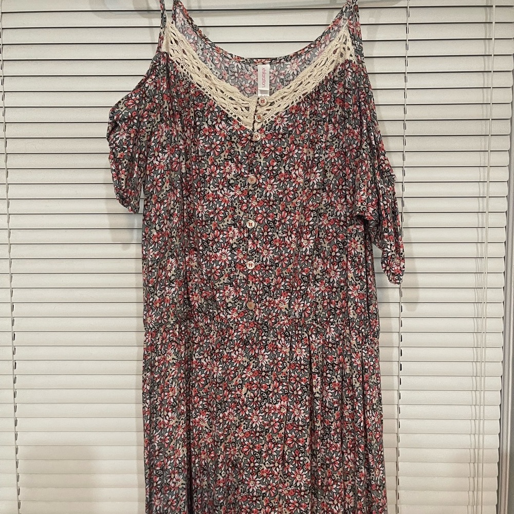 Cold shoulder dress